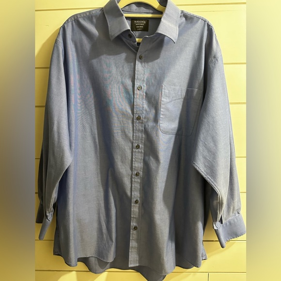 Nordstrom Other - Nordstrom Mens Shop Non Iron 18.5 Long Sleeve Button Up Shirt Classic Fit 34”